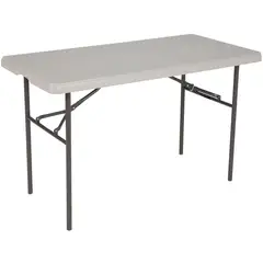 LIFETIME - Mesa Plegable Rectangular Gris 122CM