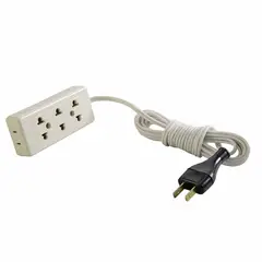 EPEM - Extensión 3 Tomas Universal 3 Metros Blanco