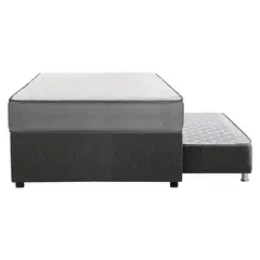 FORLI - Cama Diván Polaris 2 Plazas + Colchón + 2 Almohadas + Protector