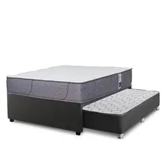 FORLI - Cama Diván Capella Super Side 2 Plazas + 2 Almohadas + Protector