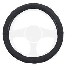 TECGO - Funda Cubre Volante Para Auto Cuero Negro