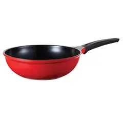 ROICHEN - Wok con Mango 30cm Rojo