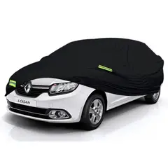 TECGO - Cobertor Funda Para Auto Renault Logan Sedan Negro