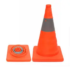 TECGO - Cono Vial de Emergencia Retractil 45cm