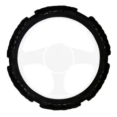 TECGO - Funda Cubre Volante Para Auto Acolchado Negro