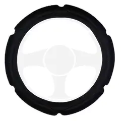TECGO - Funda Cubre Volante Para Auto Acolchado Negro