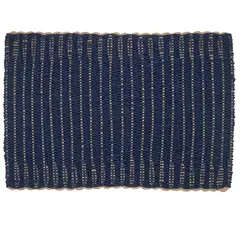 JUST HOME COLLECTION - Individual Papel Tejido Azul