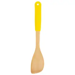 JUST HOME COLLECTION - Espátula Bambú con Silicona Amarilla