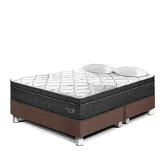 PARAISO - Cama Pocket Star King + 2 Almohadas + Protector