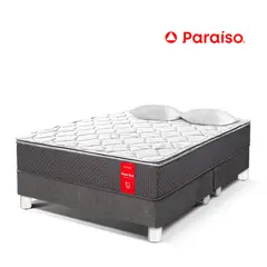 PARAISO - Cama Super Star Queen + 2 Almohadas + Protector