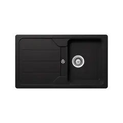 TEKA - Lavadero de Cocina Granito 1 Poza con Escurridor Simpla Carbon 86x50cm