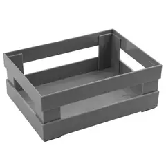 JUST HOME COLLECTION - Canasta Gris 22.5x30.5x11.5cm