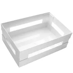 JUST HOME COLLECTION - Canasta Blanca 15.5x22.5x9cm