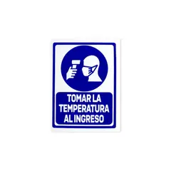 FIXSER - Señal de Tomar Temperatura 15x20 cm.