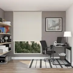 SUNLINE - Cortina Roller Blackout Fiber Crema 110 x 190 cm