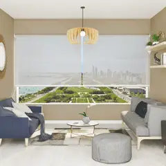 SUNLINE - Cortina Roller Screen 5% Gris 180 x 150 cm