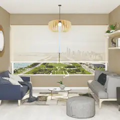 SUNLINE - Cortina Roller Screen 5% Crema 180 x 110 cm