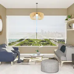 SUNLINE - Cortina Roller Screen 5% Blanco 140 x 170 cm