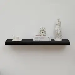 JUST HOME COLLECTION - Repisa Flotante de Melamina 80x23.5x3.8cm Negro