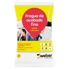 WEBER - Fragua para Cerámicas o Porcelanatos Nieve 1kg