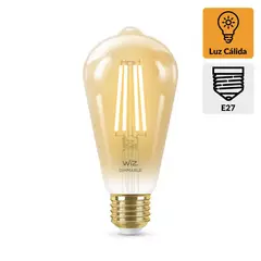 WIZ - Foco Led Filament Wifi ST64 E27 6.9W Luz Cálida Ajustable