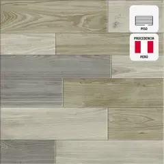 CELIMA - Gres porcelánico Marrón 60x60cm 1.44m2 Maderado Mate Belen Mix