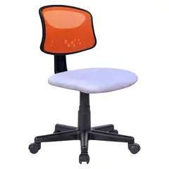 ZIYAZ - Silla Giratoria York Naranja/Blanco