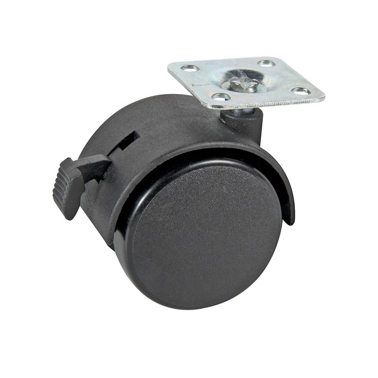 Garrucha Nylon Plataforma con Freno 50 mm.