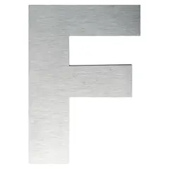 FIXSER - Letra F Metálica Negro