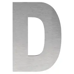 FIXSER - Letra D Metálica Negro
