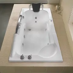 CUBA&SPA - Tina Hidromasaje Rectangular Athenea Ejecutiva 169x85cm Blanca