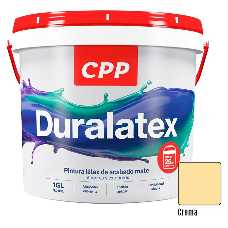 Pintura Duralatex Crema 1GL