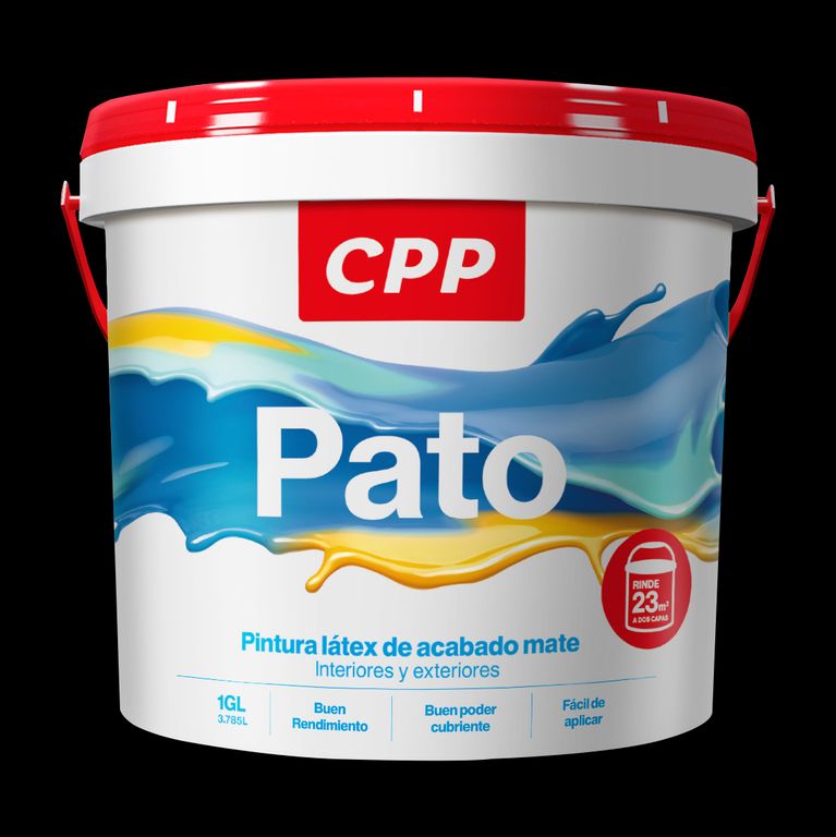 Pintura Látex Mate Pato Crema 1GL