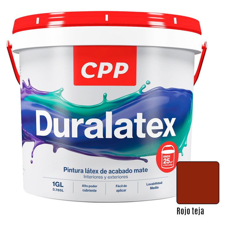 Pintura Duralatex Rojo Teja 1GL