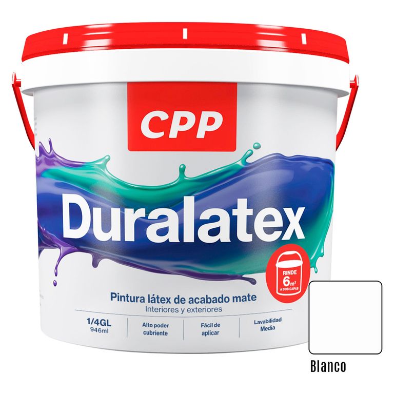 Pintura Duralatex Blanco 1/4GL
