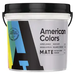 AMERICAN COLORS - Pintura American Latex Mate Profundo 1/4GL