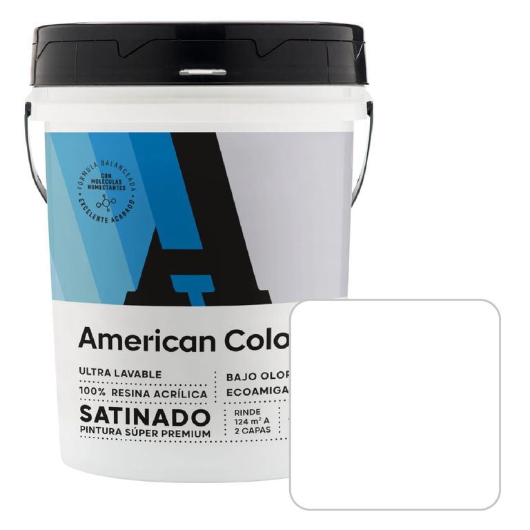 Pintura American Satinado Blanco 4GL