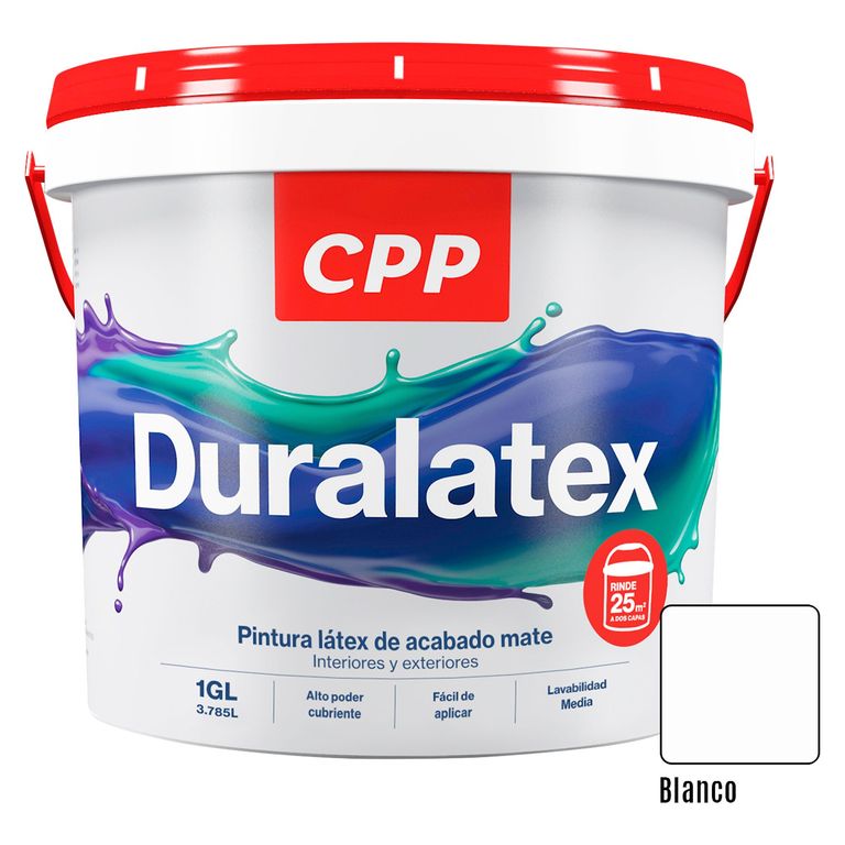 Pintura Duralatex Mate Blanco 1GL