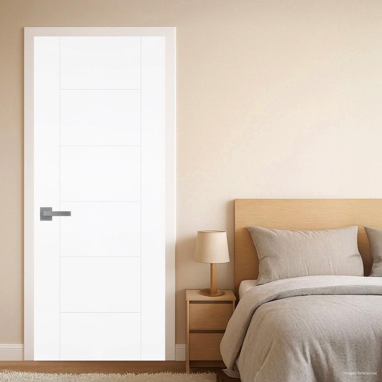 Combo Puerta Interior HDF Brissa Blanco (Marco + Bisagras + Kit de Instalación)