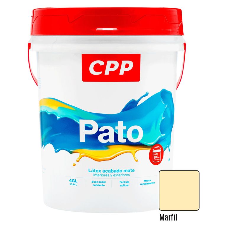 Pintura Látex Mate Marfil 4GL