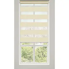 PLASTILISTO - Cortina Roller Día/Noche Zebra 120x160cm Ivory