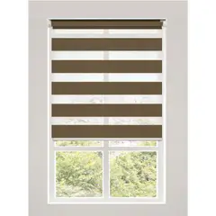 PLASTILISTO - Cortina Roller Día/Noche Zebra 180x210cm Café