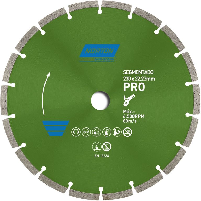 Disco de Corte Segmentado para cerámica 230 x 22.23 mm