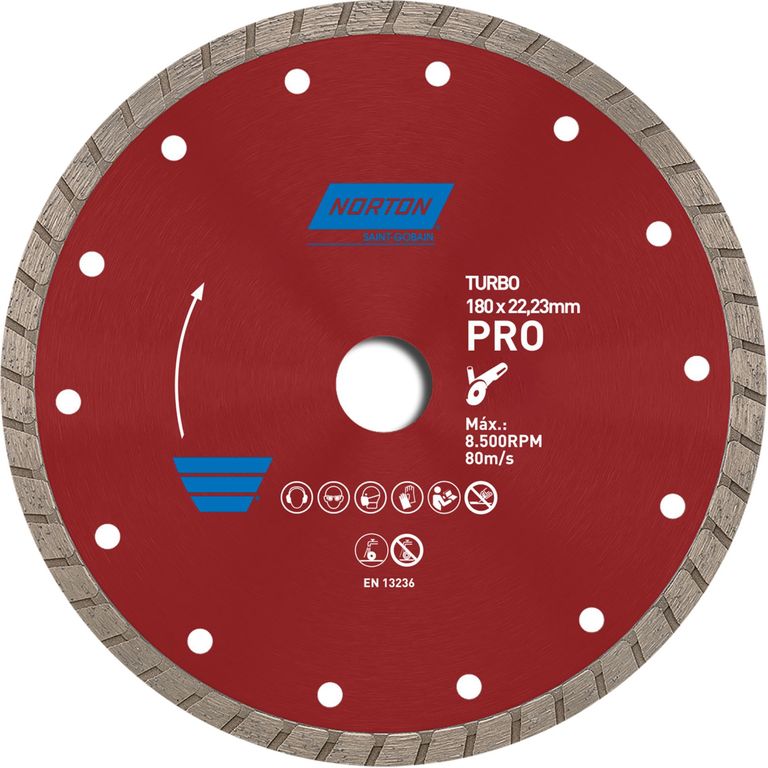 Disco de Corte Diamantado Turbo para cerámica 7"