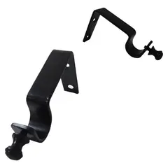 DECORACIONES LEON - Soporte Muro Fierro Negro 19mm