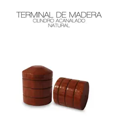 DECORACIONES LEON - Terminal Tope natural 28mm