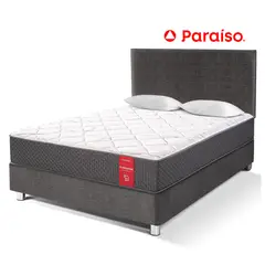 PARAISO - Dormitorio Su Majestad 2 Plazas + 2 Almohadas + Protector