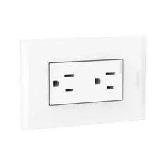 BTICINO - Tomacorriente Doble Americano Modus 4 Blanco