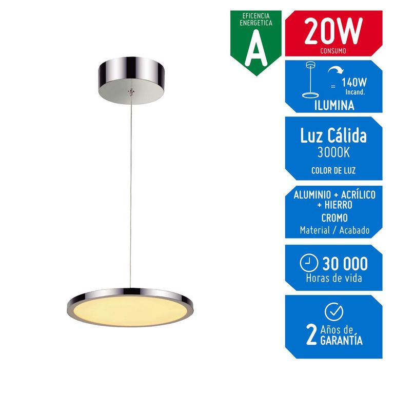 Lámpara Colgante LED Megan 20W