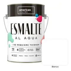 AMERICAN COLORS - Esmalte al agua Blanco 1GL